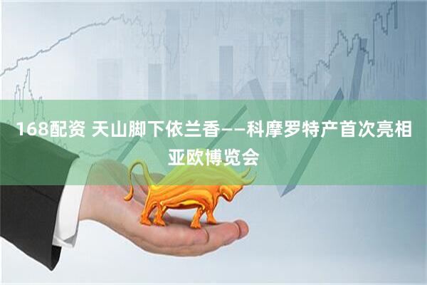 168配资 天山脚下依兰香——科摩罗特产首次亮相亚欧博览会